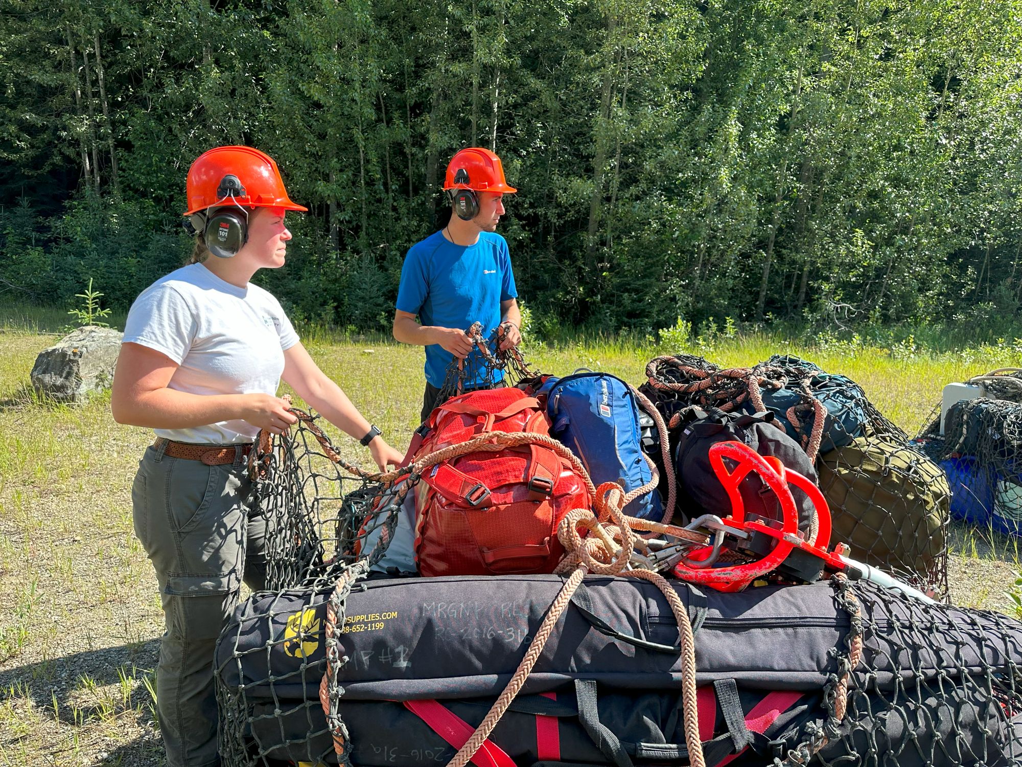 prepping sling loads for heli